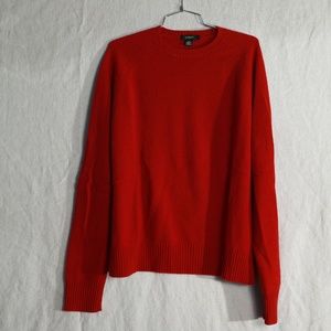 Large J.Crew Lambswool Sweater Red